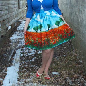 Bernie Dexter Trixie Skirt in Essex Poppy Field